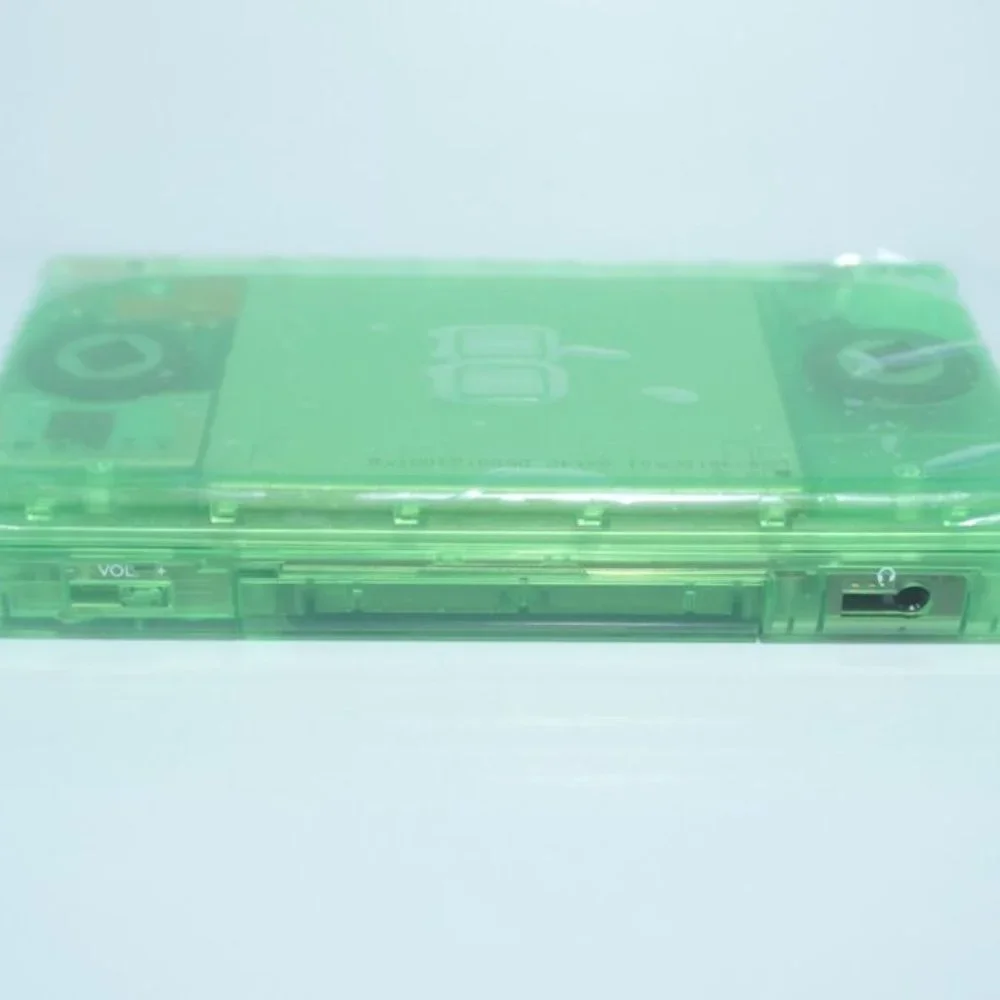 Nintendo DS Lite Transparent Clear Kiwi Green Handheld System with Charger
